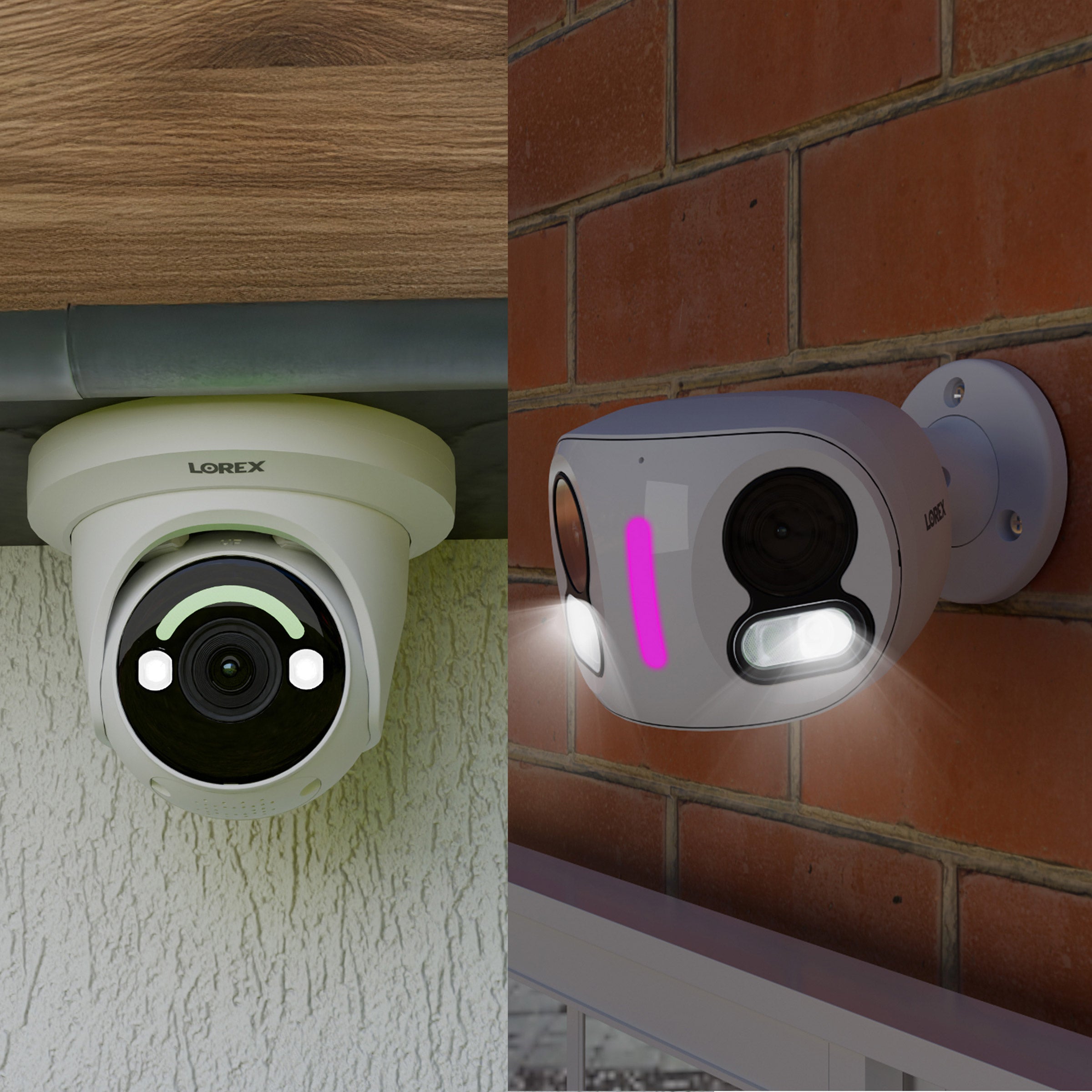 Lorex Classic 2TB NVR W/ 6X 4K+ Turret Cameras & 2X Dual Lens 4K Cameras