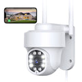 Security Cameras Wireless Wi-Fi,  360° View Home Surveillance Outdoor Cameras, Only 2.4G Wifi