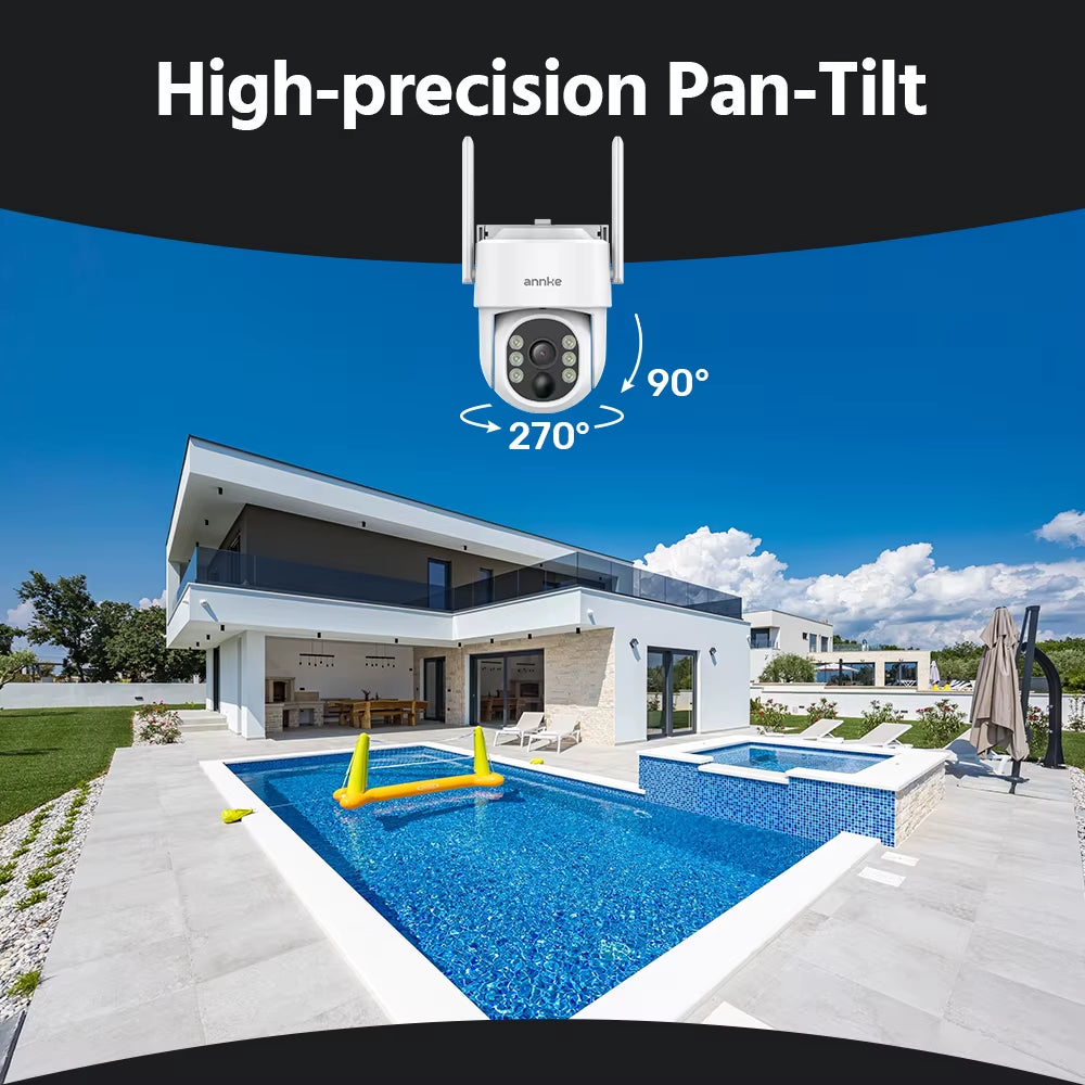 4MP Solar Security Cameras 10CH 12 in LCD 2.4G 5.8G PTZ Wifi Security Cameras PIR Color Night Vision Camera Security Wifi