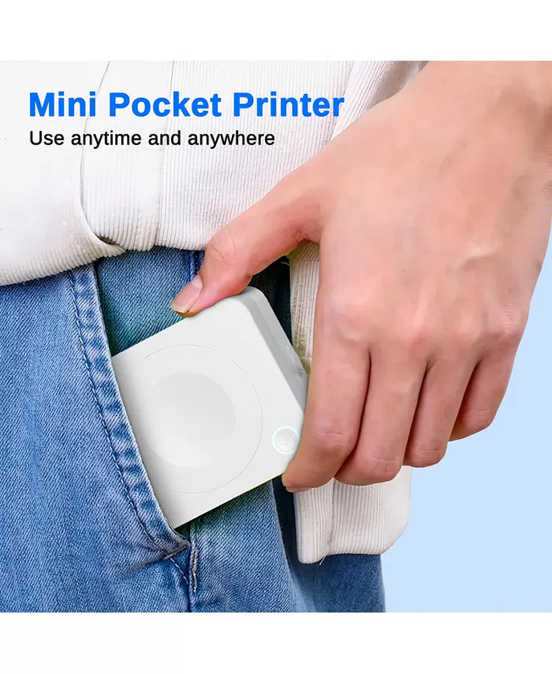 Nelko PM230 Mini Bluetooth Sticker Printer Â Portable Thermal Printer with 3 Paper Rolls, Templates for Phone/Tablet Â Easy Labeling Anywhere