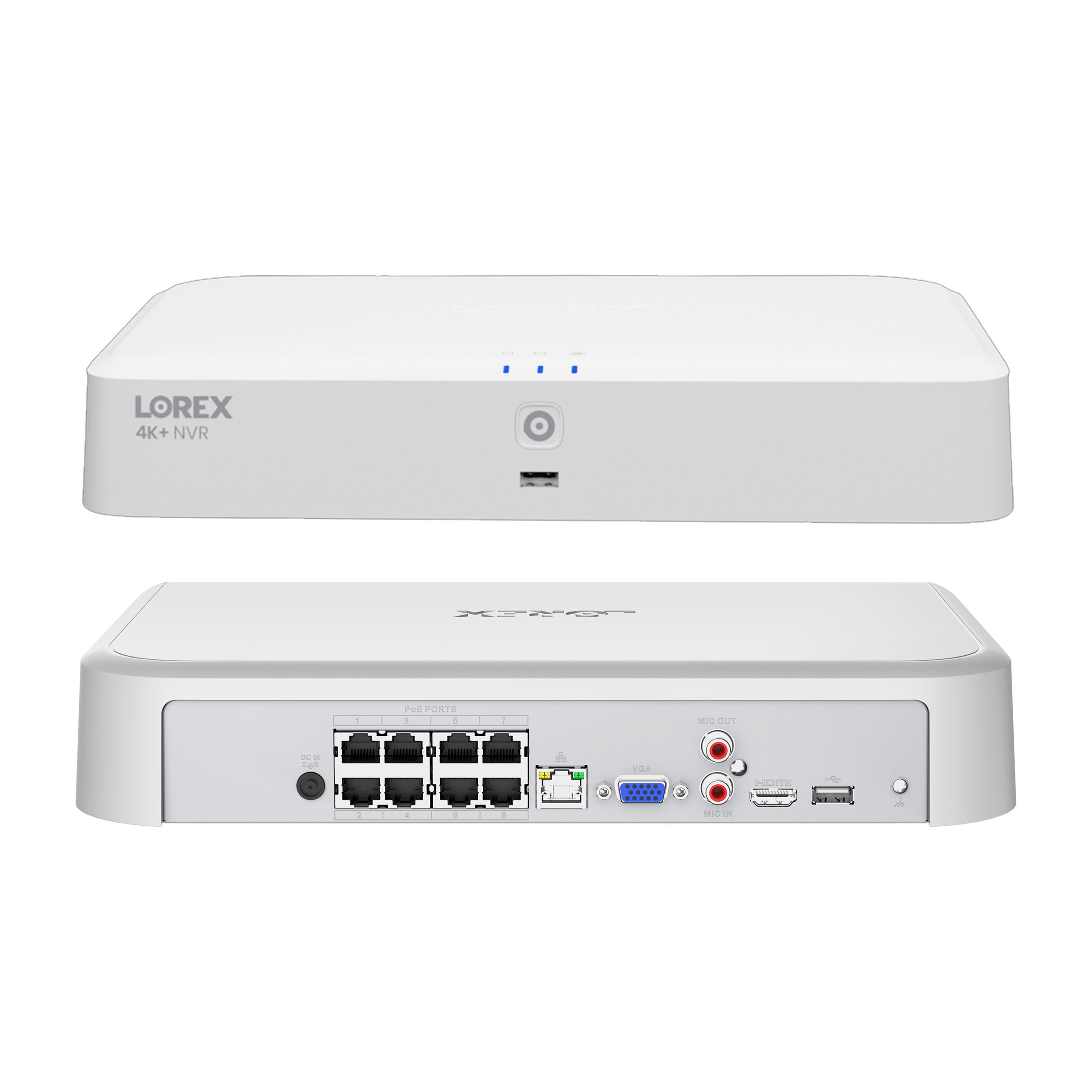 Lorex Classic 2TB NVR W/ 6X 4K+ Turret Cameras & 2X Dual Lens 4K Cameras