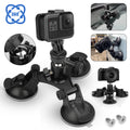 Triple Suction Cup Car Holder Mount for Gopro Hero 10 9 8 7 6 5 DJI OSMO Camera