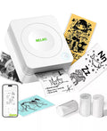 Nelko PM230 Mini Bluetooth Sticker Printer Â Portable Thermal Printer with 3 Paper Rolls, Templates for Phone/Tablet Â Easy Labeling Anywhere