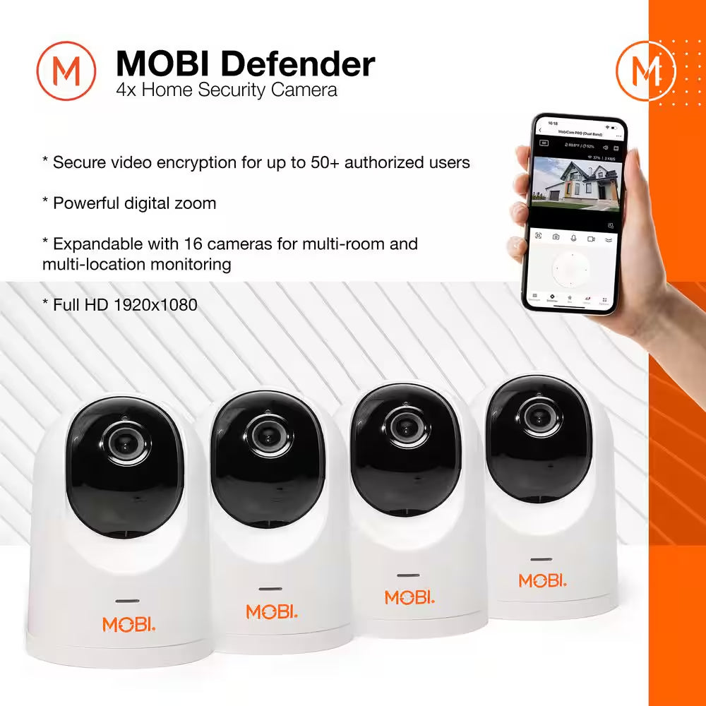Defender - Smart Home Security Cameras (4-Pack)