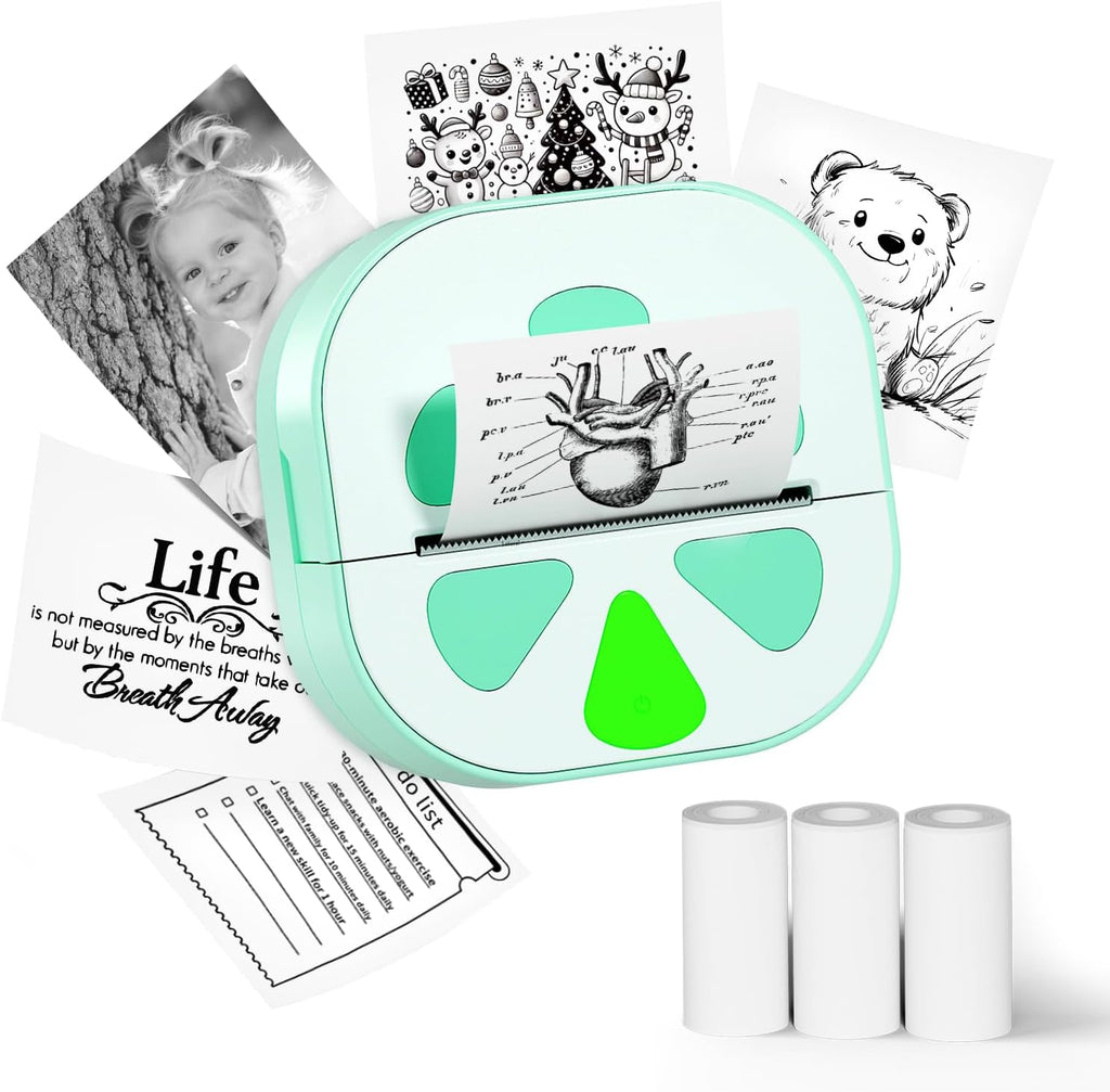 Sticker Printer, Print Pods Mini Printer, Bluetooth Thermal Sticker Maker Machin